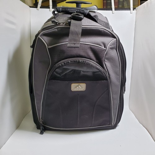 Adidas Black Overhead Wheel Rolling Travel BagCarry On/handles