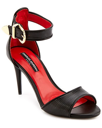 JORDAN Sandali Charles Jourdan Paris Gaven in pelle cinturino alla caviglia tacchi alti $145 NUOVI 7