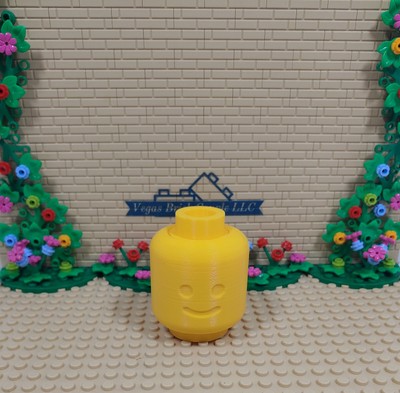 3D Printed Minifigure Head Novelty Storage Container Small Minifig Top Open
