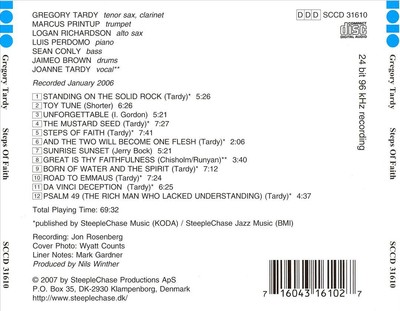 GREG TARDY STEPS OF FAITH NEW CD