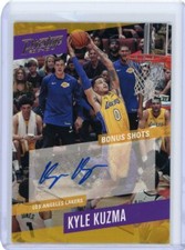 2017-18 Panini Prestige Bonus Shoots Gold Rookie Auto Kyle Kuzma #02/10