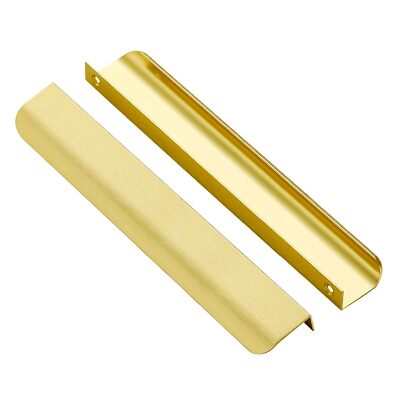15 Pack Finger Pulls for Cabinets 204mm/8in Hole Center Tab Cabinet Handle Go...