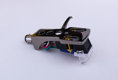 Titanium plated Headshell Cartridge mount with gold connectors for Technics SL1000 Mk2, SL1000