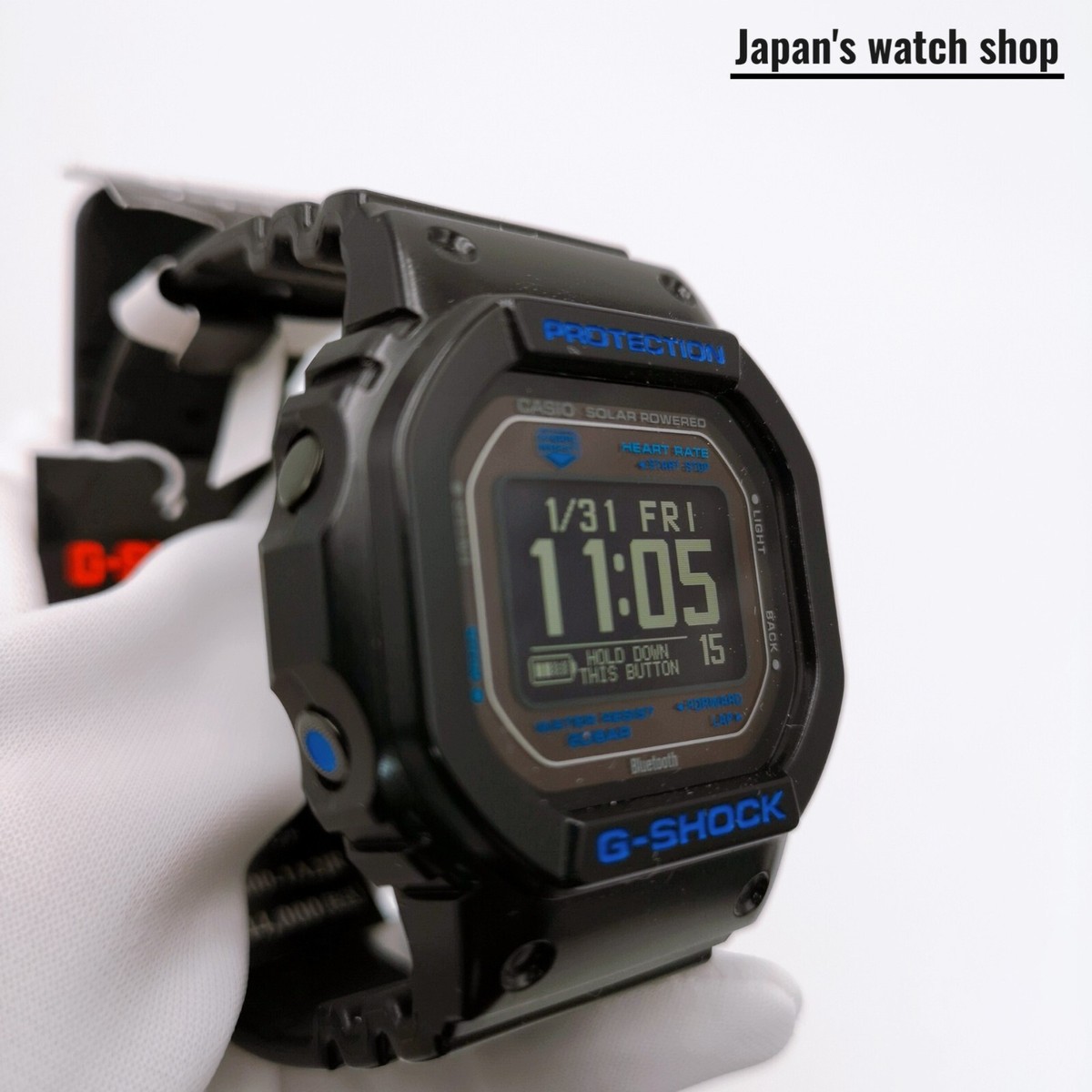 CASIO G-SHOCK G-SQUAD DW-H5600-1A2JR Black Bluetooth Men's Watch