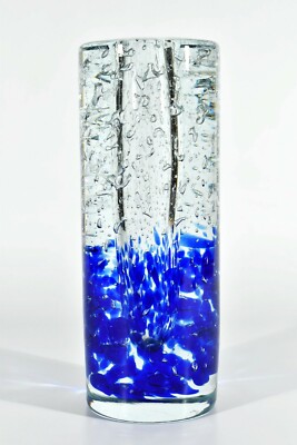 Jaroslav SVOBODA Glas Vase ° Skrdlovice czech art glass ° Höhe 24,5 cm