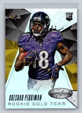 2015 Certified Rookie Gold Team Ravens Football Card #8 Breshad Perriman