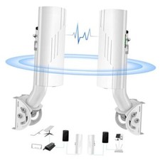 Point to Point Wireless Bridge with Mount for Starlink Internet, 3KM Dual