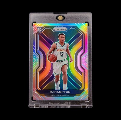 RJ Hampton RC  - 2020-21 NBA Prizm Silver Holo PRIZM Rookie Nuggets Magic #286
