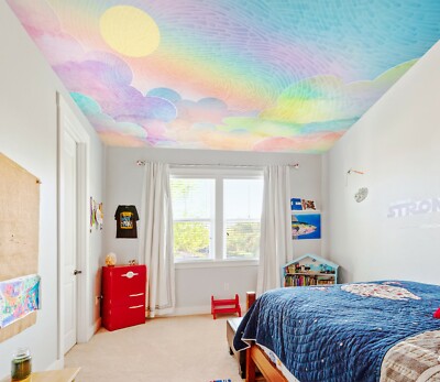 Papier Peint Mural 3D Impression Astronaute NA4404, Pour Mur Ou Plafond. Neuf, Déco Originale Pour Chambre D'enfant Ou Salon. AJ WALL Fay.