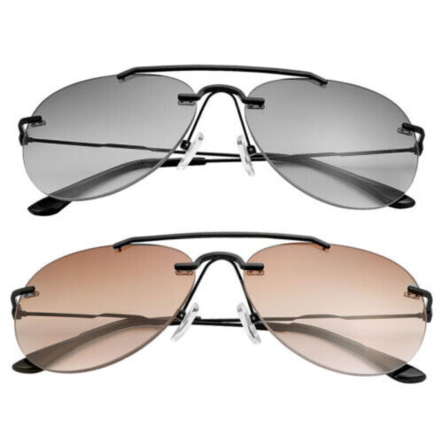 Bifocal Outdoor Rimeless Presbyopic Reading Glasses Sunglasses Antil Blue - Bild 1 von 20