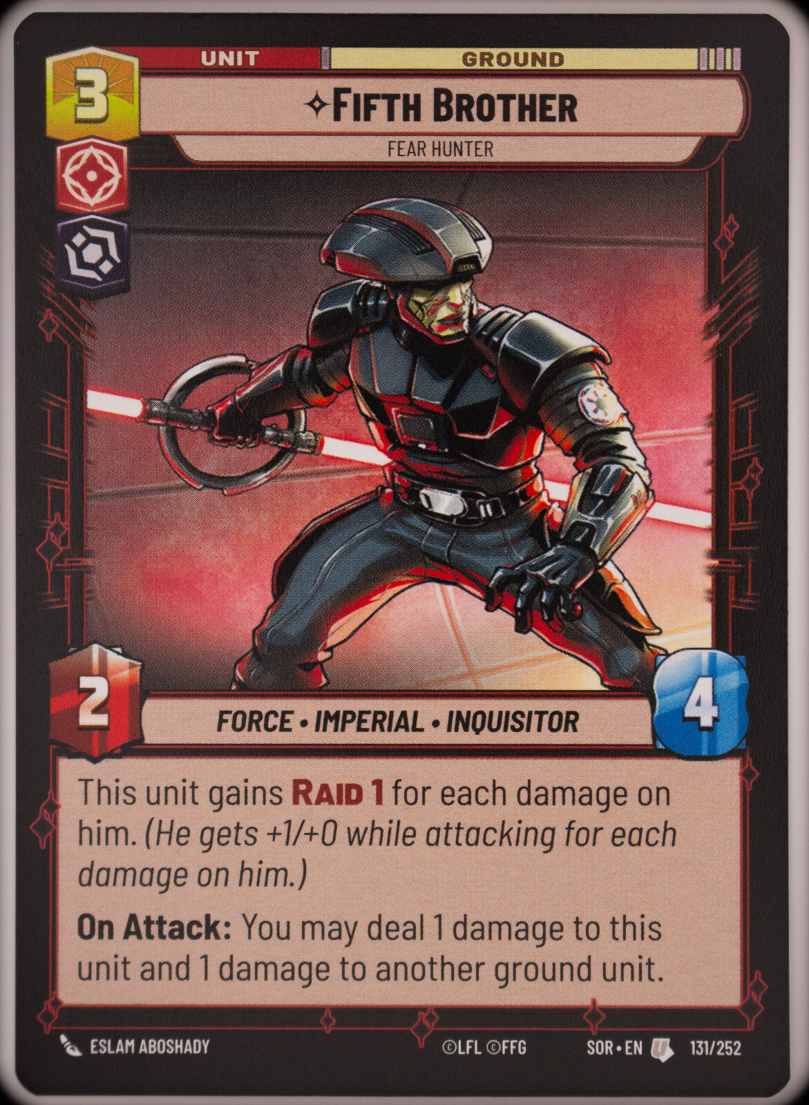 Star Wars Unlimited - Fifth Brother (Fear Hunter) - Standard