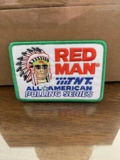 Red Man Pulling Series Chewing Tobacco Vintage Style Retro Iron Sew One Patch