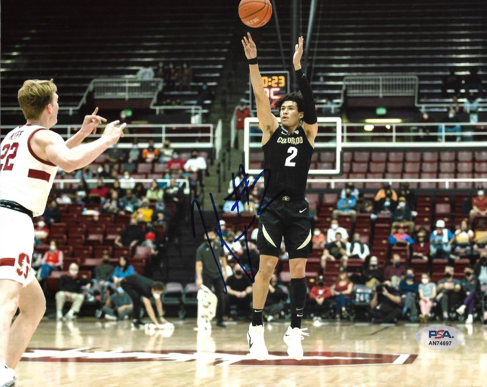 KJ Kenneth SImpson Autographed Signed Colorado Buffaloes KJ Simpson Colorado Buffalos Basketball Auto 8x10 Photo PSA DNA #2 