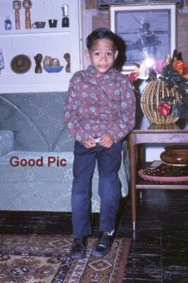 #XX26- e Vintage 35mm Slide Photo- Boy by Nick Nacks- 1972