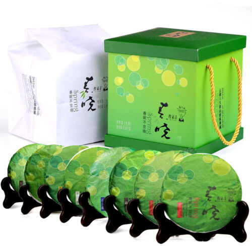 200g * 8 cake raw puerh tea raw puer tea green tea Chun Xiao Year 2012 - Picture 1 of 5