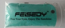 FEISEDY Polarized Vintage Cat Eye Sunglasses White Frames B2451 New in Bag