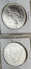 Set of 2• 1922 PEACE DOLLARS P & D Mints- Uncertified/Ungraded XF/VF .90 Silver