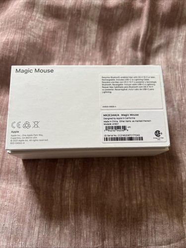 Apple Magic Mouse 2 (Genuine) A1657 MK2E3AM/A Used Tested with BOX & Cable - Afbeelding 2 van 12