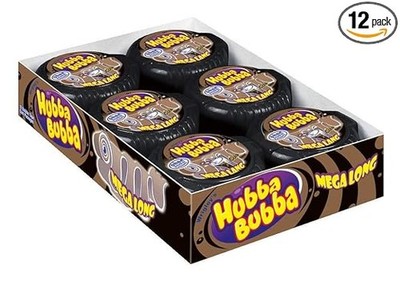 HUBBA BUBBA Rolle Mega Lang Cola 12x1, extralange Kaugummi-Streifen