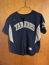 Blue Yankees Derek Jeter Kids Medium Shirt Embroidered Lettering