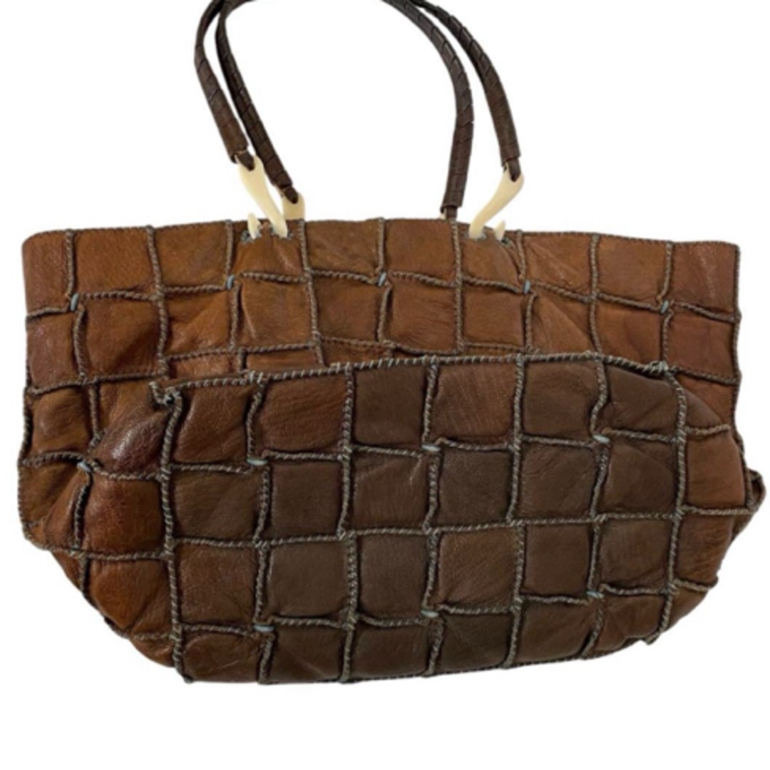 Jamin Puech Patchwork Tote Bag Leather H28xW28-47… - image 4