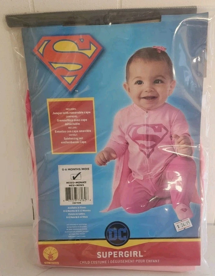 Disfraz Rubíes Superhéroe Superniña Bebé Infante 0-6 Meses B0185 Foto 2 de 4