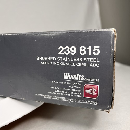 NEW Glacier Bay 18" Grab Bar - BRUSHED STAINLESS - 239 815 Open Box Complete - Picture 5 of 10