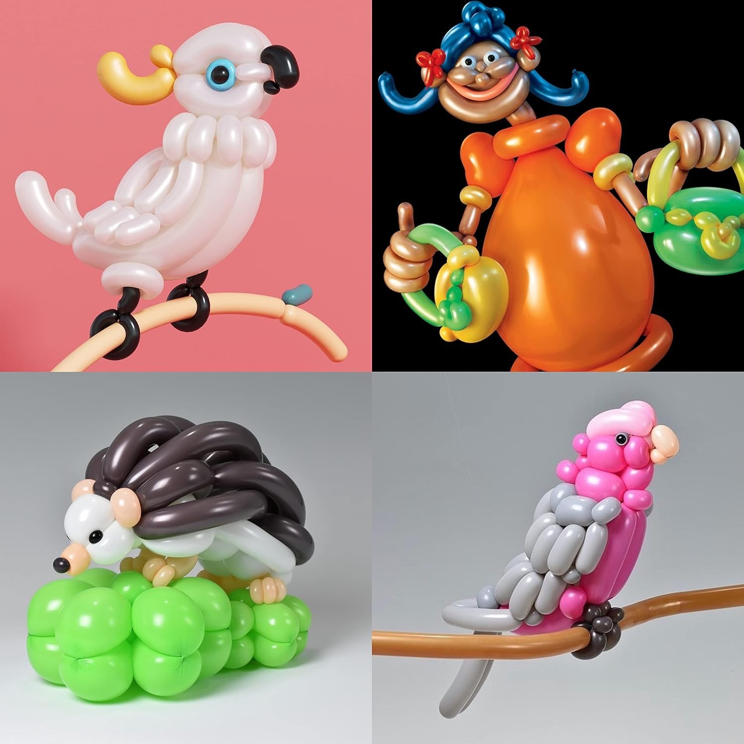 200 PCS Latex Twisting Balloons 260Q Balloons Assorted Colors Long Balloons for.