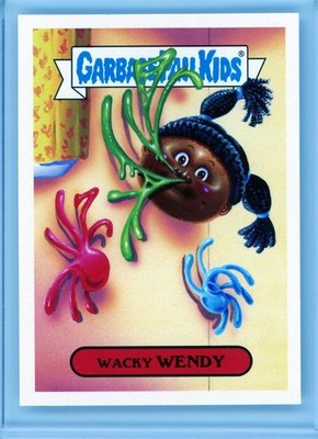 * WACKY WENDY * 2018 TOPPS GARBAGE PAIL KIDS '' WE HATE THE 80's '' STICKER # 7a
