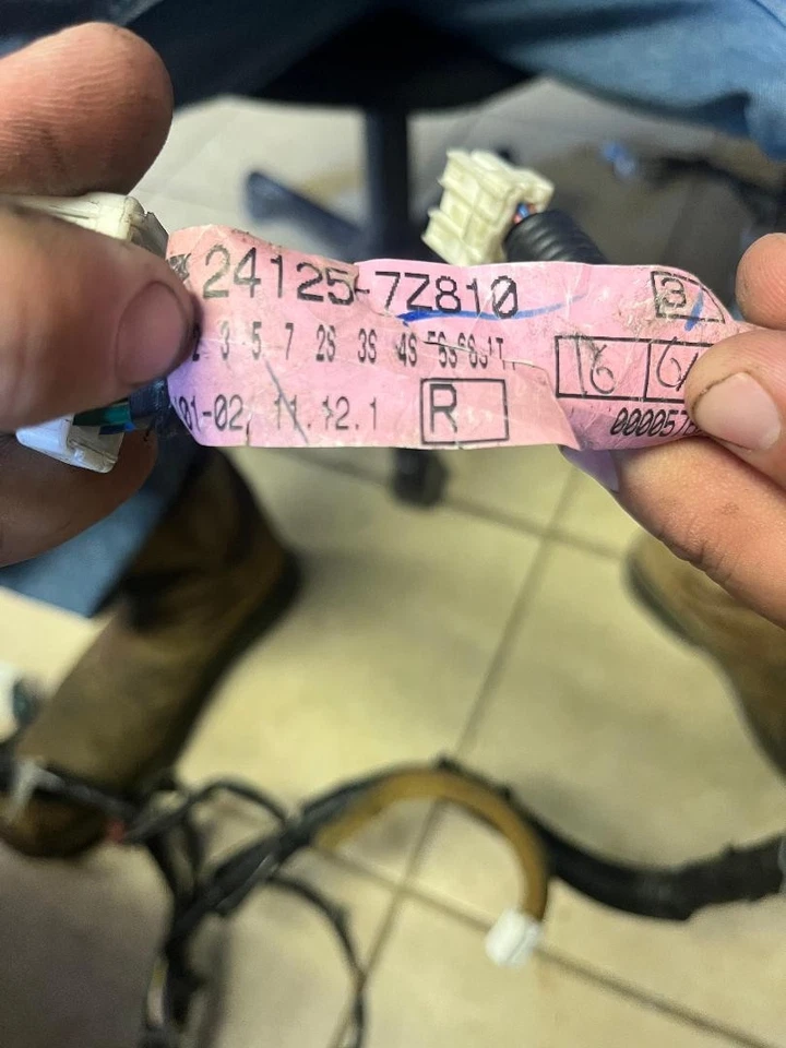 Arnés de cables para puerta izquierda Nissan Frontier 2000 2001 2002 2003 2004 Foto 2 de 2