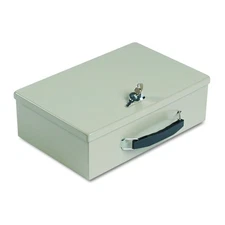 MMF Industries Locking Heavy-Duty Steel Fire-Retardant Security Cash Box