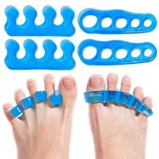 Premium Blue Gel Toe Separators, Straighteners  Spacers - 2 Pairs