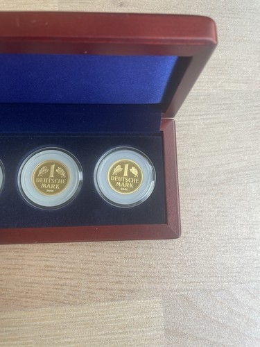 BRD 1 DM 2001 - DEUTSCHE MARK 12g GOLD Au 999,9 Komplettsatz ADFGJ - Bild 2 von 4