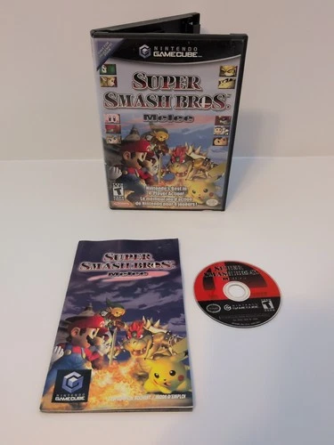 Super Smash Bros Melee (Nintendo Gamecube, 2001) CIB Complete Video Game - Mario