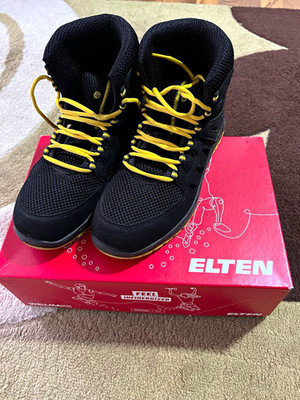 ELTEN MADDOX Air Mesh M S1 ESD Sicherheits-Hochschuh Mesh schwarz/gelb 37