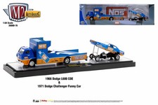 M2 Machines Auto Hauler 76 1966 Dodge L600 COE 1971 Dodge Challenger Funny Car