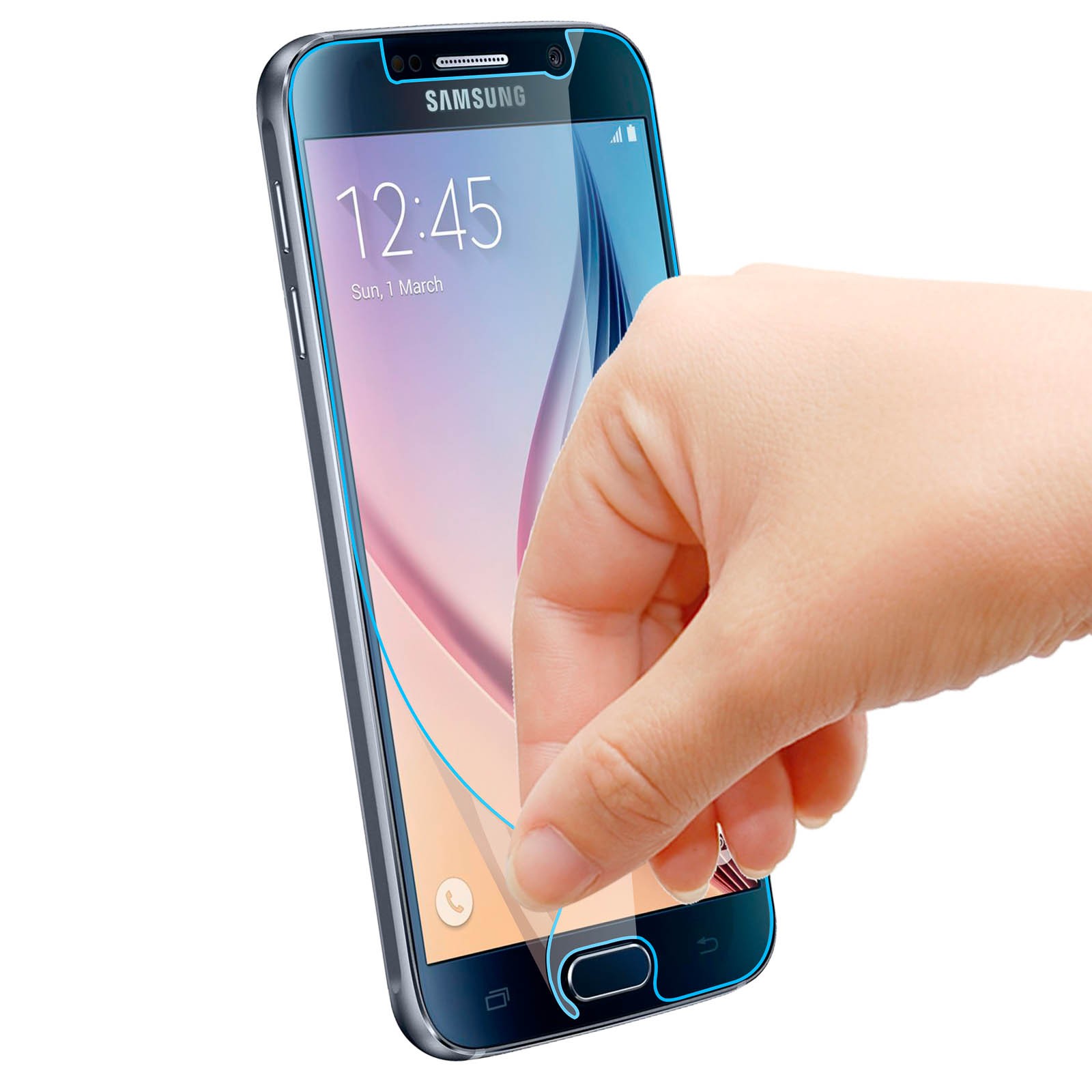 Protections d'écran Galaxy S6 anti rayures transparentes en film de protection PET