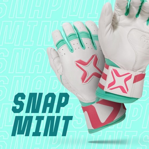 Axe Premium Leather Long Cuff Batting Gloves – Youth XL - Snapmint Color - NIB - Picture 2 of 5