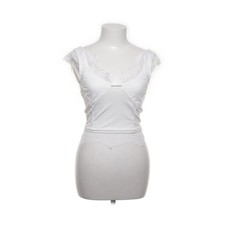 Forever 21, Crop Top, Größe: S, Weiß, Einfarbig, Spitze, Damen #Sgl