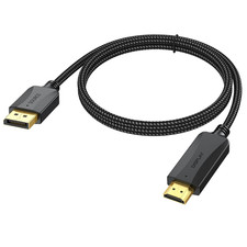 Displayport to HDMI Cable 4K 1.5 Feet, Short DP Display Port to HDMI Cable Ada