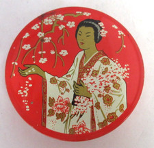 VINTAGE ADVERTISING  MADAM BUTTERFLY  BRAND  TYPEWRITER RIBBON    TIN  575- thumbnail