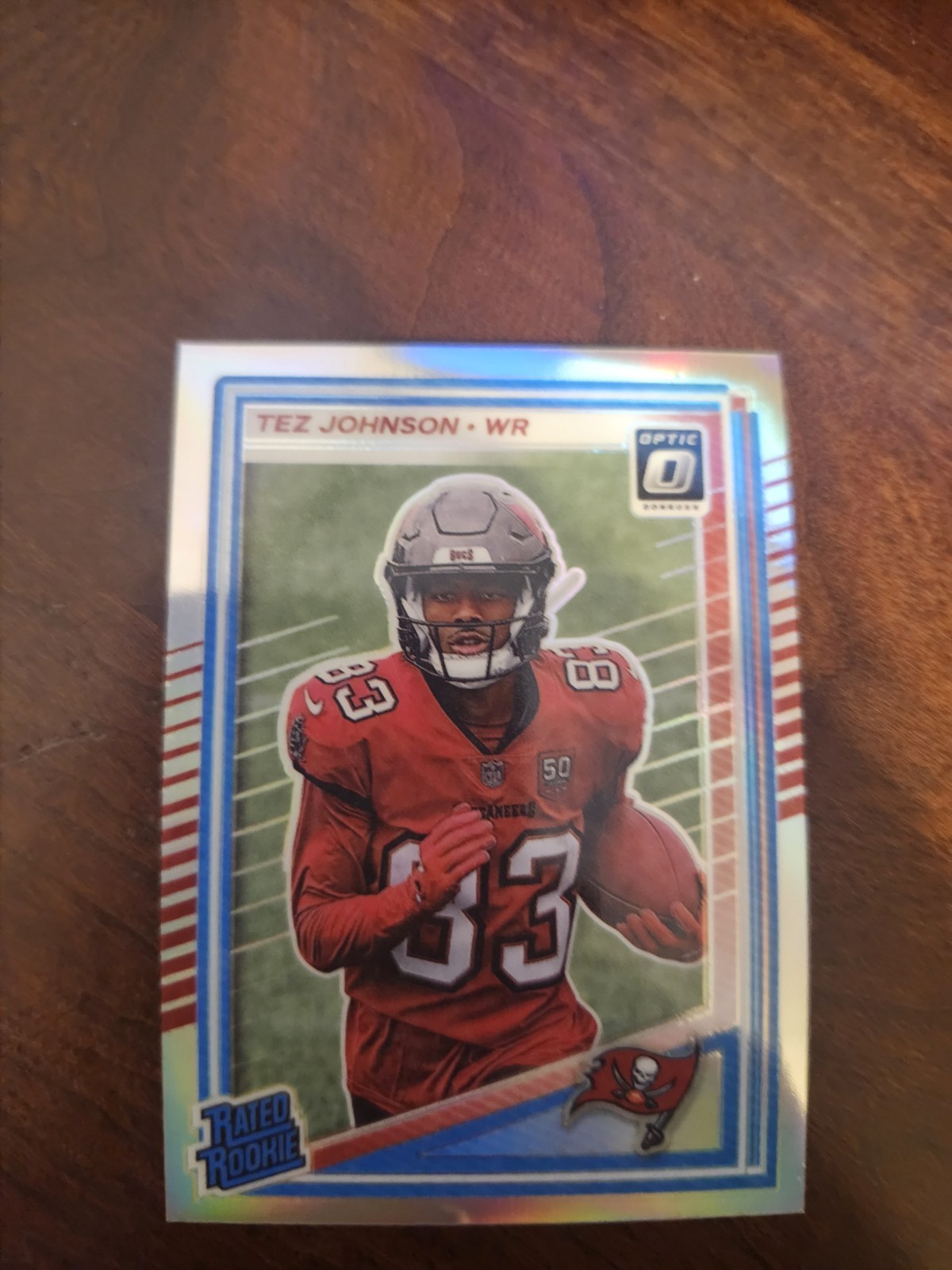 2025 Panini Donruss Optic - Rated Rookie Tez Johnson #231 Holo Prizm (RC)