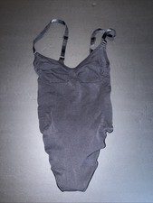 Women  s Skims Seamless Sculpt Thong Bodysuit Onyx Size Medium