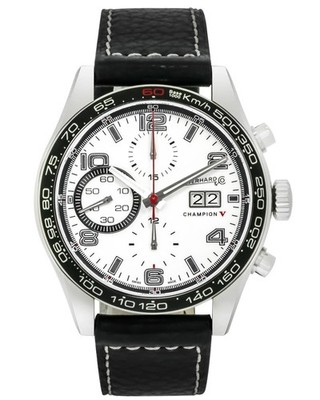 EBERHARD & CO. CHAMPION V GRANDE DATE 31064CP BOX AND WARRANTY LIST  3,710
