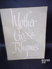 Mother Goose Nursery Rhymes Set of 4 Vintage 1950's Prints. 11" x 14".