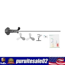 50gallon Pneumatic Mixer Horizontal Plate Rung Dope Stainless Steel Tank Barrel