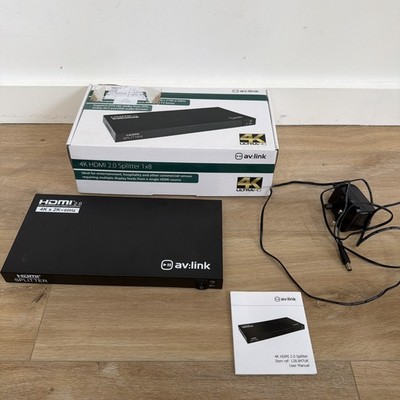 4K HDMI 2.0 8 Wege Splitter 1 Gerät auf 8 Displays 3840 x 2160 60Hz Slimline