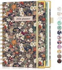 2026 Planner, Hardcover Weekly and Monthly Planner for Women, January 2026 - Dec
