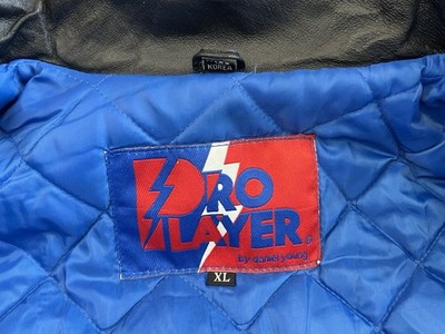 Vintage New York Knicks NBA Leather Jacket Pro Player Size XL