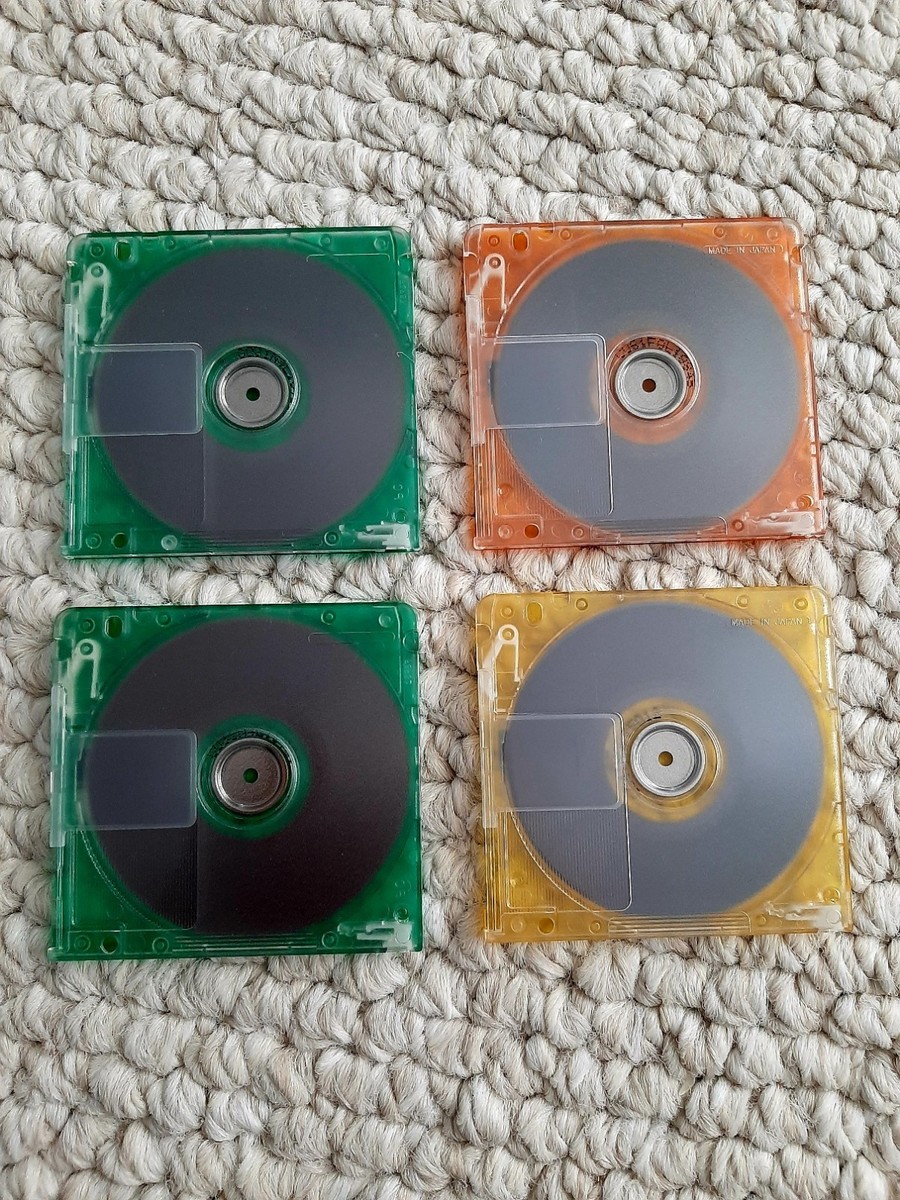 Set of 4 Maxell Billiard Colors Mini Discs 74 disk RARE Japan | eBay